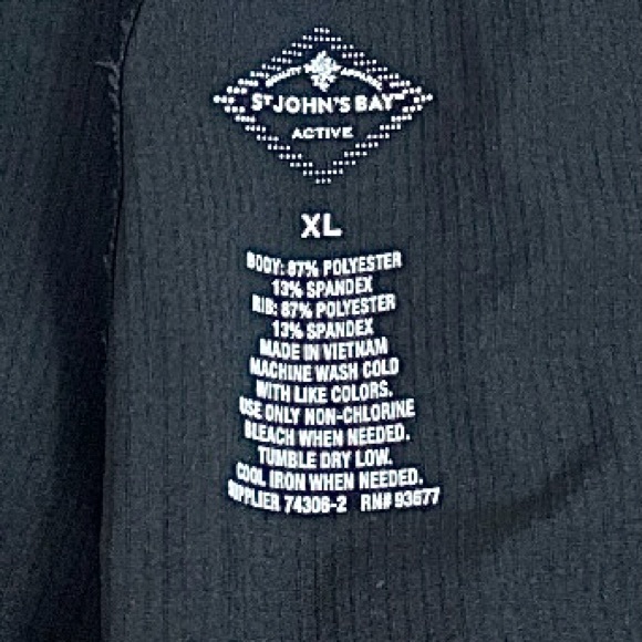 New with Tags St. John's Bay Active Black Bermuda Shorts XL - Picture 4 of 7